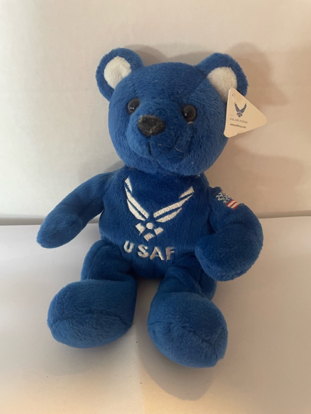 Official U.S. Air Force Teddy Bear Plush with Wing & Flag Patch – NWT